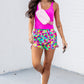 Pink Plaid High Waisted Athletic Shorts