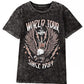Gray WORLD TOUR Graphic Print Mineral Washed Tee