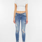 Mid Rise Ankle Skinny Jeans