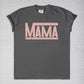 Coral Checkered Mama Comfort Color Tee