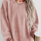 Round Neck Dropped Shoulder Sweatshirt