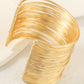 Gold Luxury Heavy Metal High Quality Open Wire Bracelet