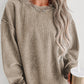 Round Neck Dropped Shoulder Sweatshirt