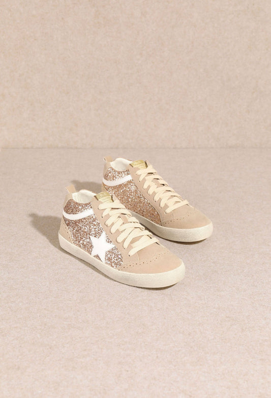 •Pre-Order• Daisy Rose Gold Vintage Sneakers