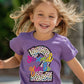 Girls Back To School Purple Tee