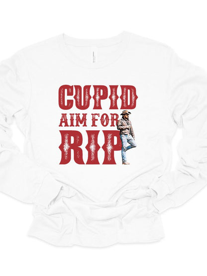 Cupid Aim For RIP Long Sleeve Tee