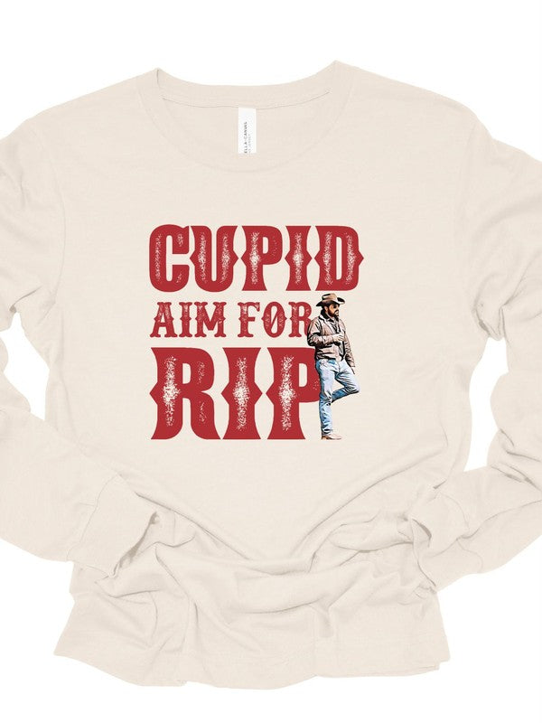 Cupid Aim For RIP Long Sleeve Tee