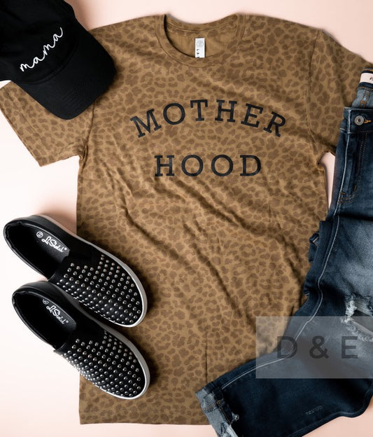 Motherhood Leopard Graphic Tee