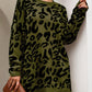 Leopard Round Neck Tunic Sweater