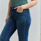 Judy Blue Aila Regular Full Size Mid Rise Cropped Relax Fit Jeans