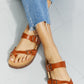 Forever Link Coastal Escape Toe Ring Footbed Slide Sandal