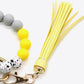 Assorted 2-Pack Multicolored Beaded Tassel Keychain