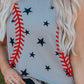 Star Print Slit Tank