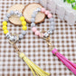 Assorted 2-Pack Multicolored Beaded Tassel Keychain