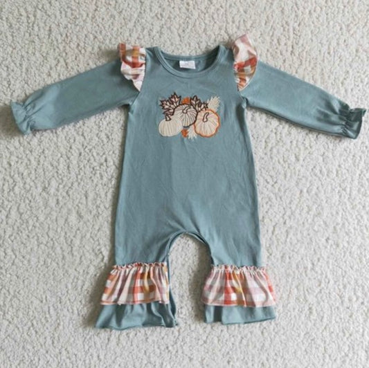 Baby Girls Pumpkin Romper