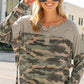 PLUS CAMOUFLAGE HENLEY TOP