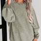 Round Neck Dropped Shoulder Sweatshirt