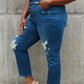 Judy Blue Melanie Full Size High Waisted Distressed Boyfriend Jeans