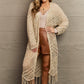 HEYSON Boho Chic Full Size Western Knit Fringe Cardigan