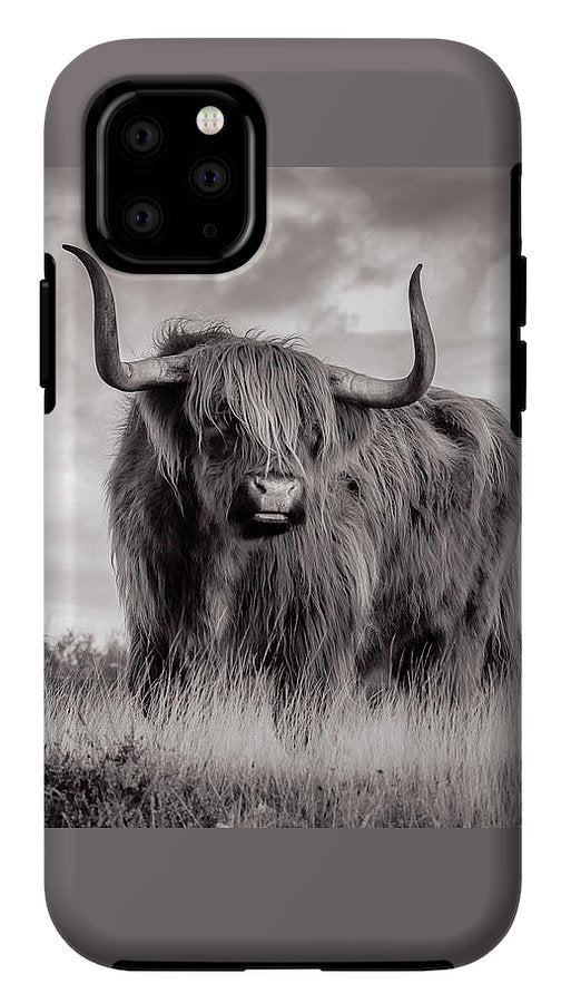 Scottish Highland Cow Sign - Phone Case